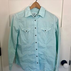 Bucking Horse Imprinted Women's Snap Button Shirt